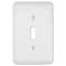 Amerelle Amerelle Capri Paintable Textured White 1 gang Stamped Steel Toggle Wall Plate 1 pk 635TW - alternate 1